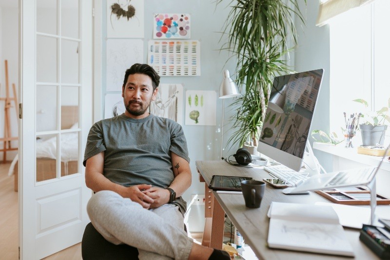Houseplants-Blog MAN DESK